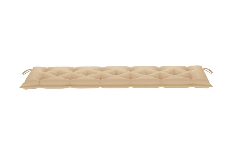 Bänkdyna för trädgården beige 180x50x7 cm tyg - Beige - Möbler - Tillbehör & accessoarer - Tillbehör stolar