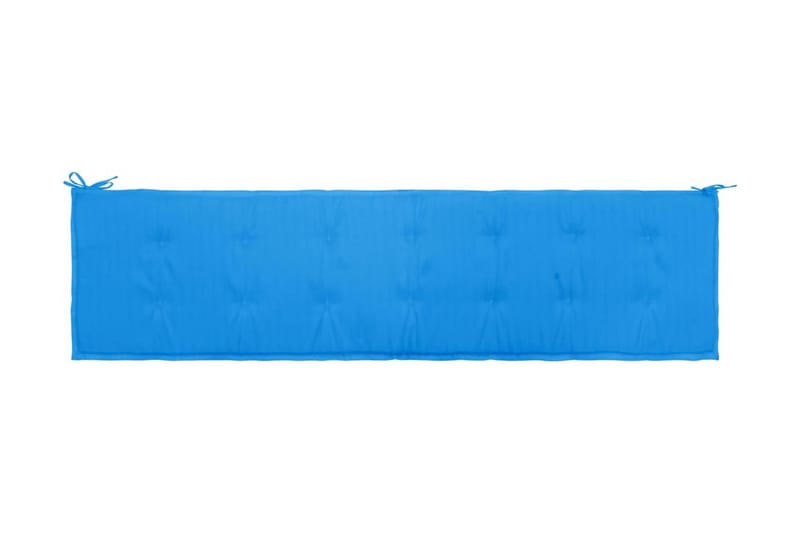 Bänkdyna för trädgården blå 200x50x3 cm - Blå - Soffdynor & bänkdynor utemöbler