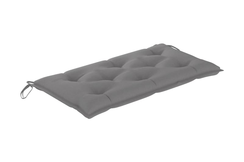Bänkdyna för trädgården grå 110x50x7 cm tyg - Soffdynor & bänkdynor utemöbler
