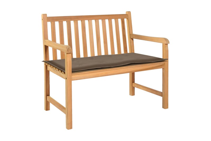 Bänkdyna för trädgården taupe 100x50x3 cm - Brun - Utemöbler - Dynor - Soffdynor & bänkdynor utemöbler