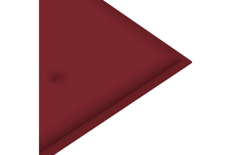 Bänkdyna för trädgården vinröd 180x50x4 cm tyg - Vinröd - Utemöbler - Dynor - Soffdynor & bänkdynor utemöbler
