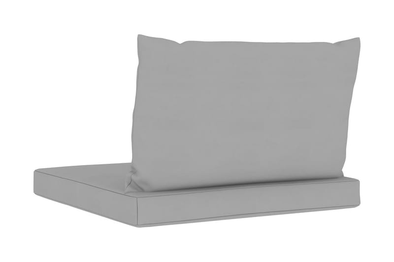 Dynor till pallsoffa 2 st grå tyg - Grå - Utemöbler - Dynor - Soffdynor & bänkdynor utemöbler