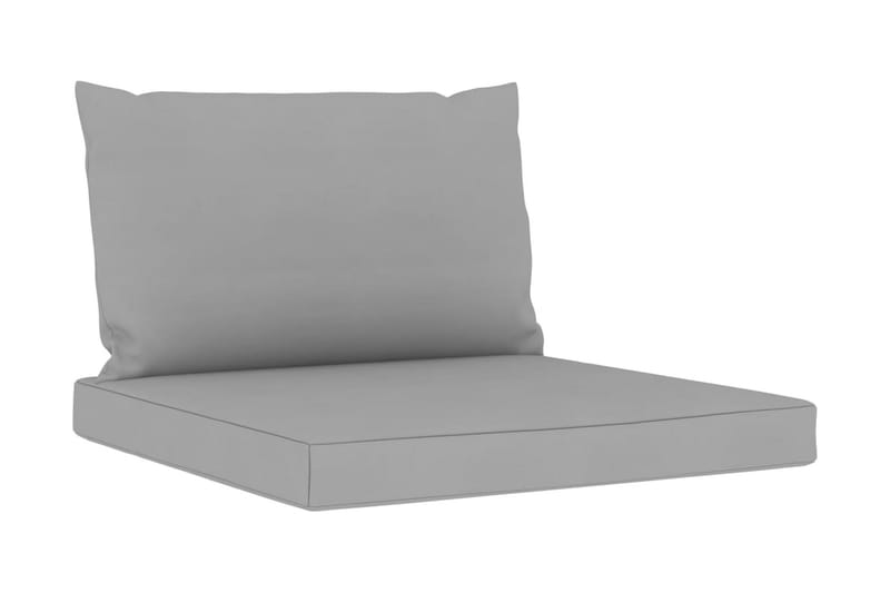Dynor till pallsoffa 2 st grå tyg - Grå - Utemöbler - Dynor - Soffdynor & bänkdynor utemöbler