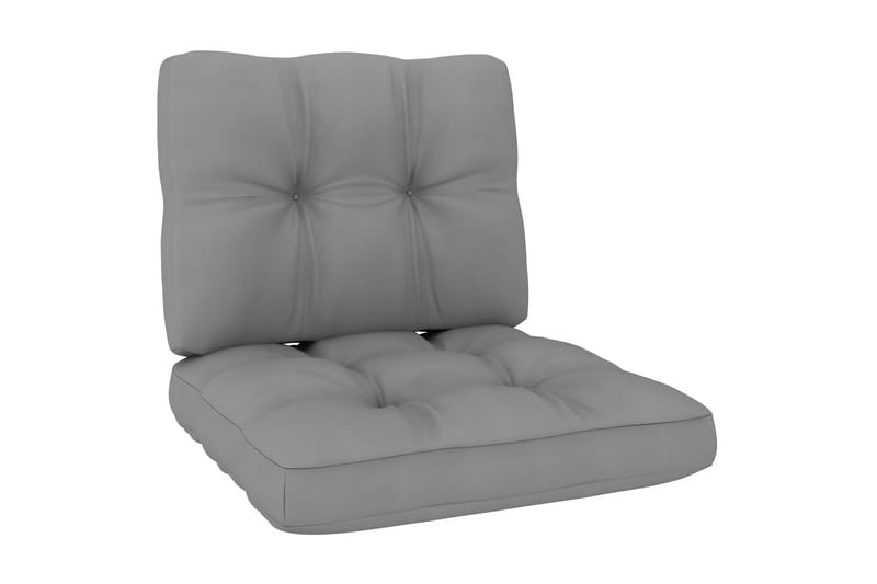 Dynor till pallsoffa 2 st grå - Soffdynor & bänkdynor utemöbler