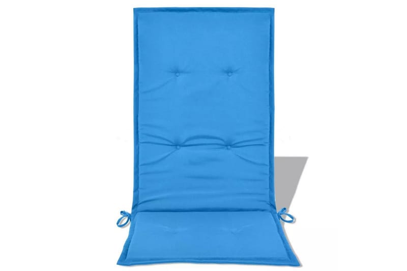 Stolsdynor för trädgården 4 st 120x50x3 cm blå - Blå - Utemöbler - Dynor - Soffdynor & bänkdynor utemöbler