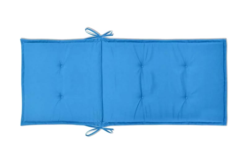 Stolsdynor för trädgården 4 st 120x50x3 cm blå - Blå - Utemöbler - Dynor - Soffdynor & bänkdynor utemöbler