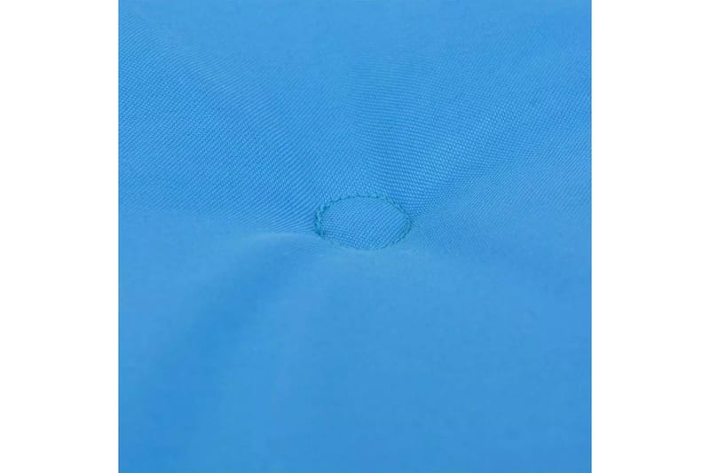 Stolsdynor för trädgården 4 st 120x50x3 cm blå - Blå - Utemöbler - Dynor - Soffdynor & bänkdynor utemöbler
