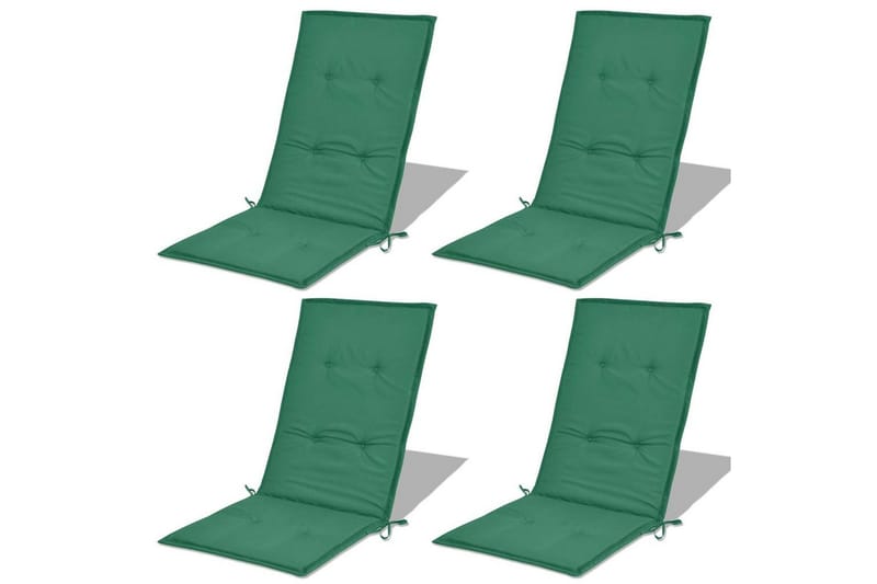Stolsdynor för trädgården 4 st 120x50x3 cm grön - Grön - Utemöbler - Dynor - Soffdynor & bänkdynor utemöbler