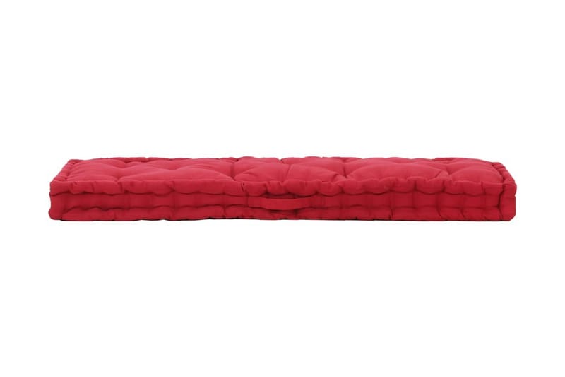 Dyna till pallsoffa bomull 120x40x7 cm vinröd - Röd - Soffdynor & bänkdynor utemöbler