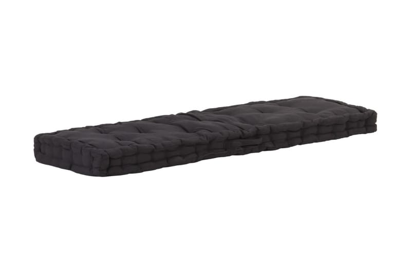 Dyna till pallsoffa bomull 120x40x7 cm svart - Soffdynor & bänkdynor utemöbler