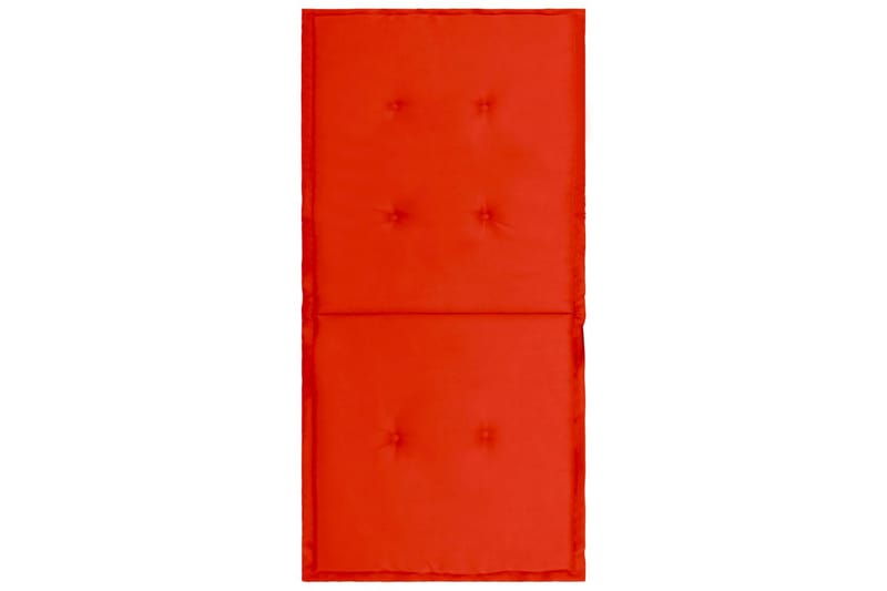 Dynor för trädgårdsstolar 4 st röd 100x50x3 cm - Röd - Ryggdynor & sittdynor utemöbler