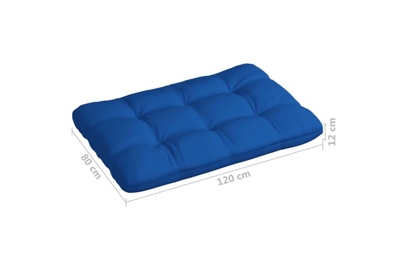 Dynor till pallsoffa 3 st kungsblå - Blå - Utemöbler - Dynor - Soffdynor & bänkdynor utemöbler