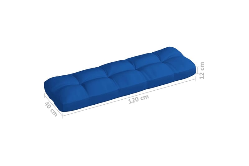 Dynor till pallsoffa 3 st kungsblå - Blå - Utemöbler - Dynor - Soffdynor & bänkdynor utemöbler