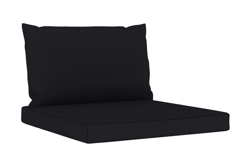 Dynor till pallsoffa 2 st svart tyg - Soffdynor & bänkdynor utemöbler