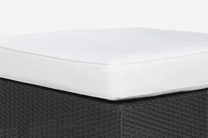 Bahamas Dynfodral till Ottoman/Bord - Vit - Utemöbler - Dynor - Dynöverdrag & utomhusklädslar