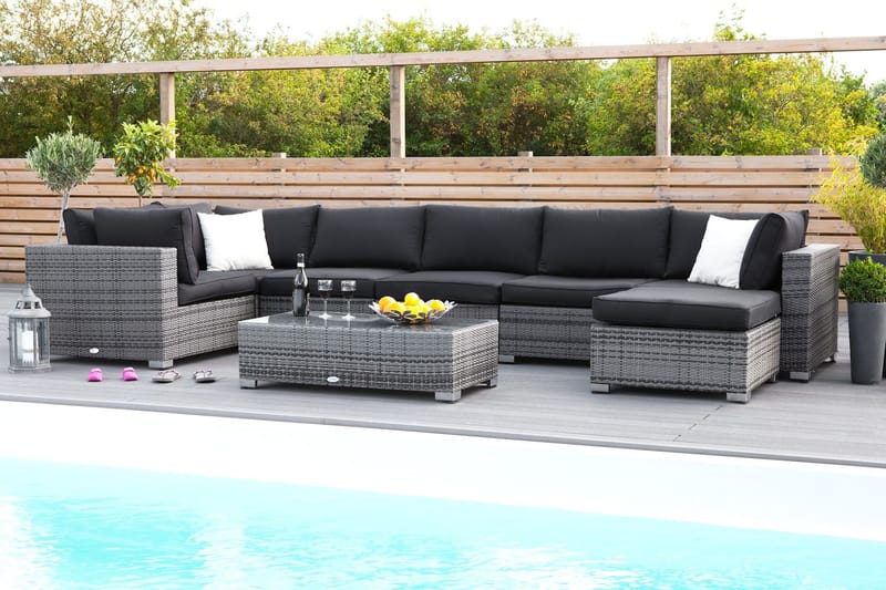 Komplett klädselpaket Svart - Passar grupp 000-02-11 - Utemöbler - Dynor - Dynöverdrag & utomhusklädslar