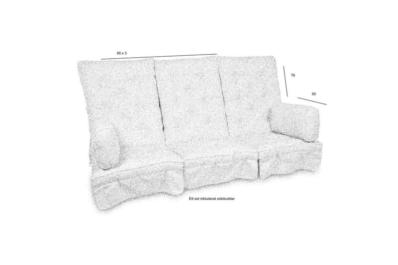 Hammockdynset Fritab River Hög - Beige Rustic - Utemöbler - Dynor - Hammockdynor