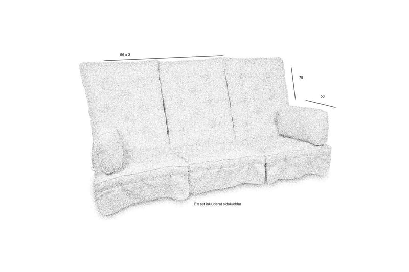 Hammockdynset Fritab River Hög - Beige Rustic - Utemöbler - Dynor - Hammockdynor