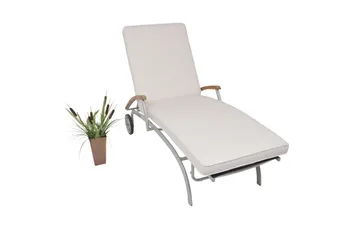 Hema Solsängsdyna - Vit - Utemöbler - Dynor - Solsängsdynor