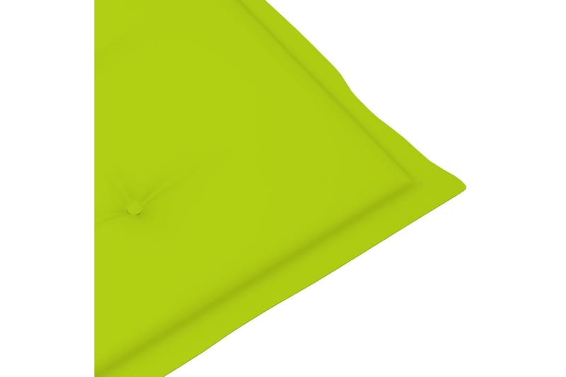 Dynor för trädgårdsstolar 4 st ljusgrön 120x50x4 cm - Grön - Utemöbler - Dynor - Ryggdynor & sittdynor utemöbler