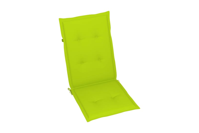 Dynor för trädgårdsstolar 4 st ljusgrön 120x50x4 cm - Grön - Utemöbler - Dynor - Ryggdynor & sittdynor utemöbler