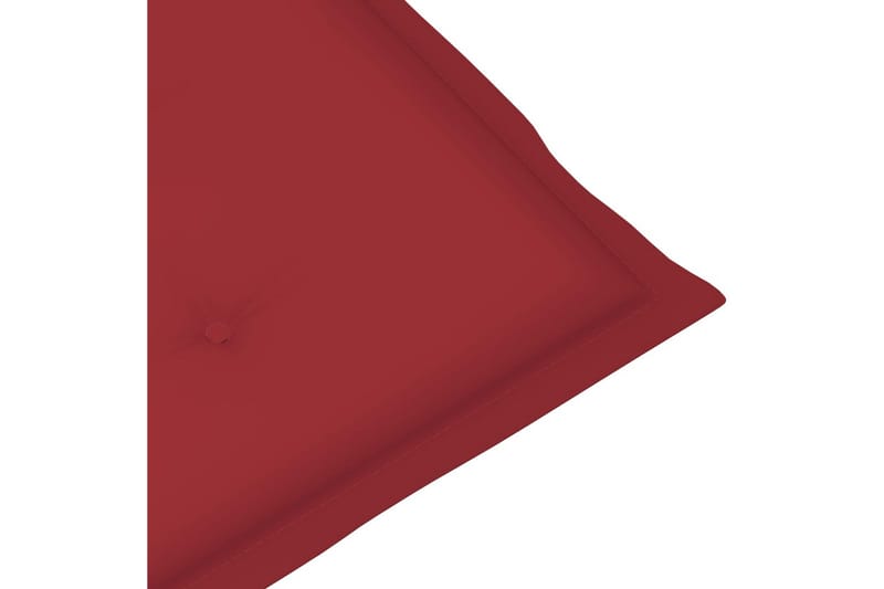 Dynor för trädgårdsstolar 4 st vinröd 120x50x4 cm - Röd - Utemöbler - Dynor - Ryggdynor & sittdynor utemöbler