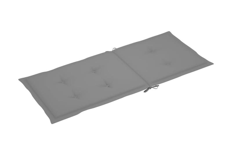 Dynor för trädgårdsstolar 6 st grå 120x50x4 cm - Grå - Utemöbler - Dynor - Ryggdynor & sittdynor utemöbler