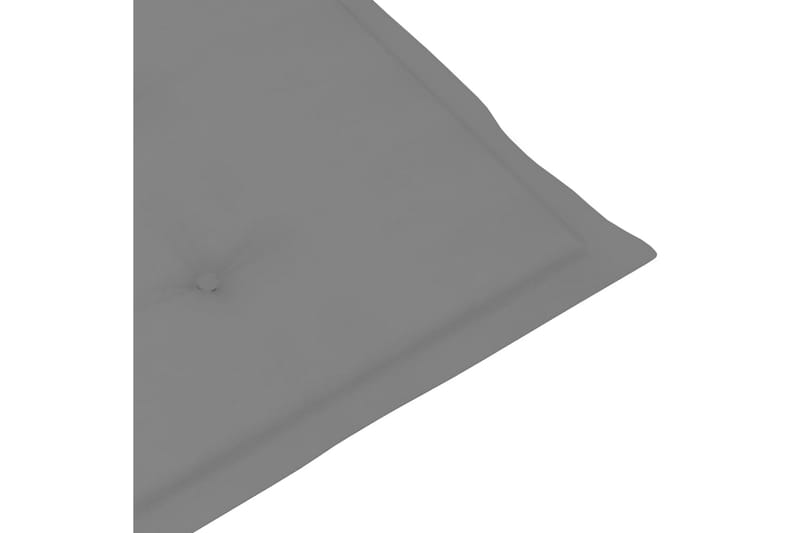 Dynor för trädgårdsstolar 6 st grå 120x50x4 cm - Grå - Utemöbler - Dynor - Ryggdynor & sittdynor utemöbler