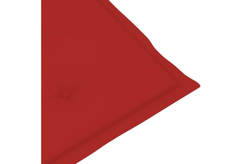 Dynor för trädgårdsstolar 6 st röd 120x50x4 cm - Röd - Ryggdynor & sittdynor utemöbler