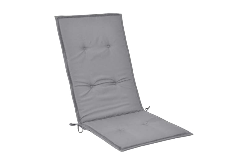Stolsdynor för trädgården 2 st 120x50x3 cm grå - Grå - Utemöbler - Dynor - Ryggdynor & sittdynor utemöbler