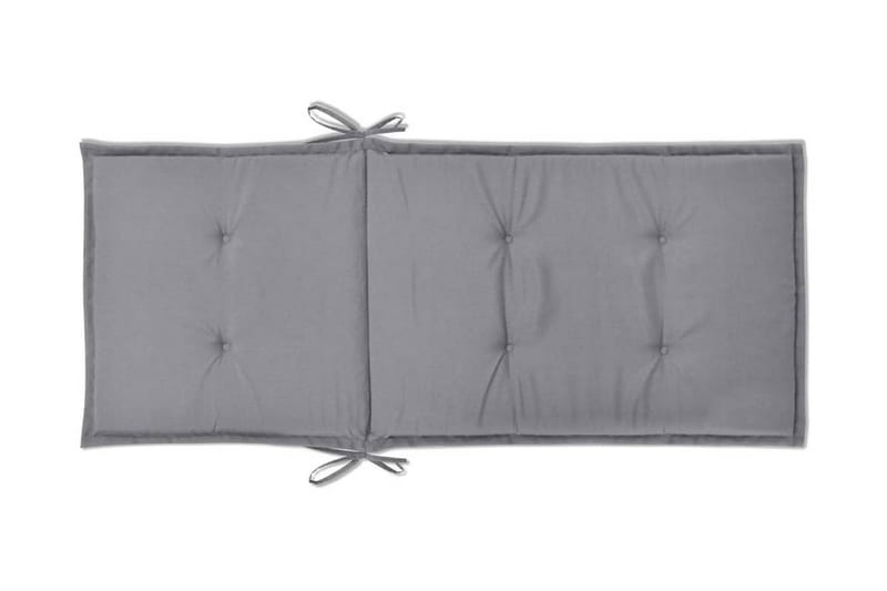 Stolsdynor för trädgården 2 st 120x50x3 cm grå - Grå - Utemöbler - Dynor - Ryggdynor & sittdynor utemöbler