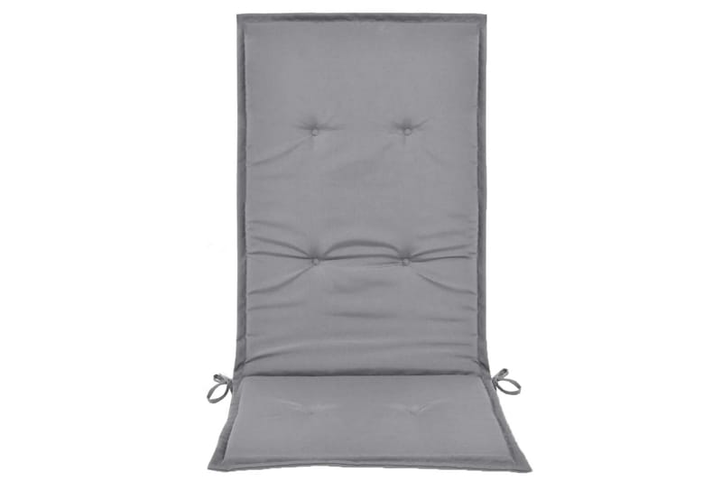Stolsdynor för trädgården 2 st 120x50x3 cm grå - Grå - Utemöbler - Dynor - Ryggdynor & sittdynor utemöbler