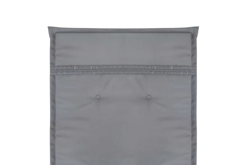 Stolsdynor för trädgården 2 st 120x50x3 cm grå - Grå - Utemöbler - Dynor - Ryggdynor & sittdynor utemöbler