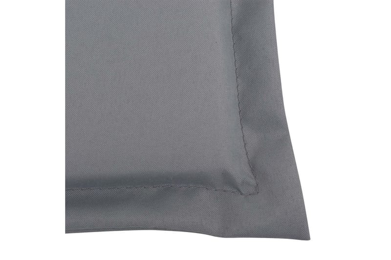 Stolsdynor för trädgården 2 st 120x50x3 cm grå - Grå - Utemöbler - Dynor - Ryggdynor & sittdynor utemöbler