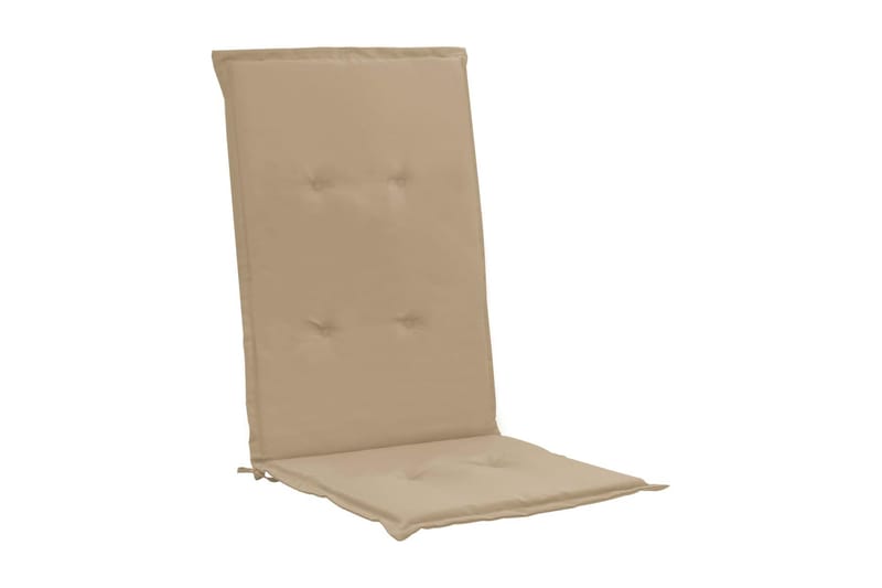 Stolsdynor för trädgården 2 st beige 120x50x3 cm - Beige - Utemöbler - Dynor - Positionsdynor