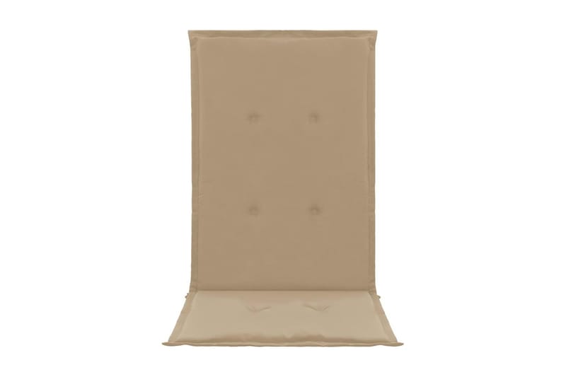 Stolsdynor för trädgården 2 st beige 120x50x3 cm - Beige - Utemöbler - Dynor - Positionsdynor
