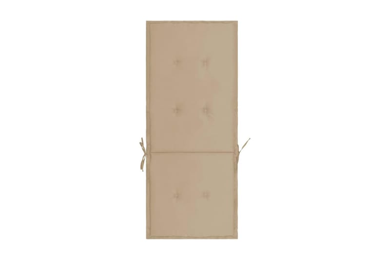 Stolsdynor för trädgården 2 st beige 120x50x3 cm - Beige - Utemöbler - Dynor - Positionsdynor
