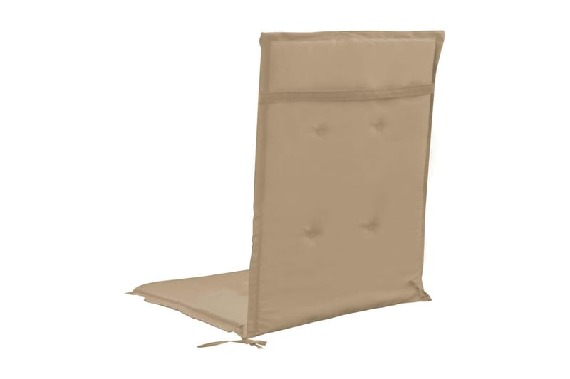 Stolsdynor för trädgården 2 st beige 120x50x3 cm - Beige - Utemöbler - Dynor - Positionsdynor