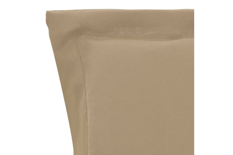 Stolsdynor för trädgården 2 st beige 120x50x3 cm - Beige - Utemöbler - Dynor - Positionsdynor