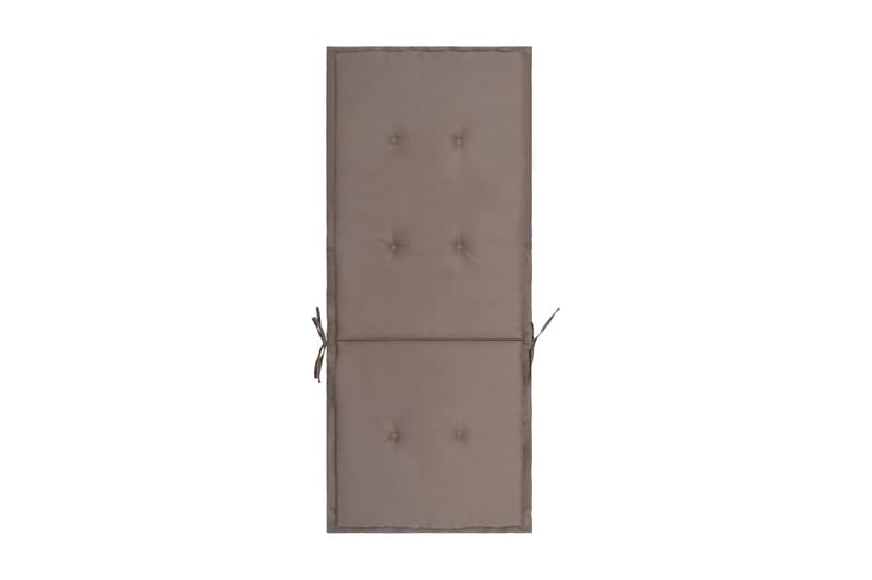 Stolsdynor för trädgården 2 st taupe 120x50x3 cm - Brun - Utemöbler - Dynor - Positionsdynor