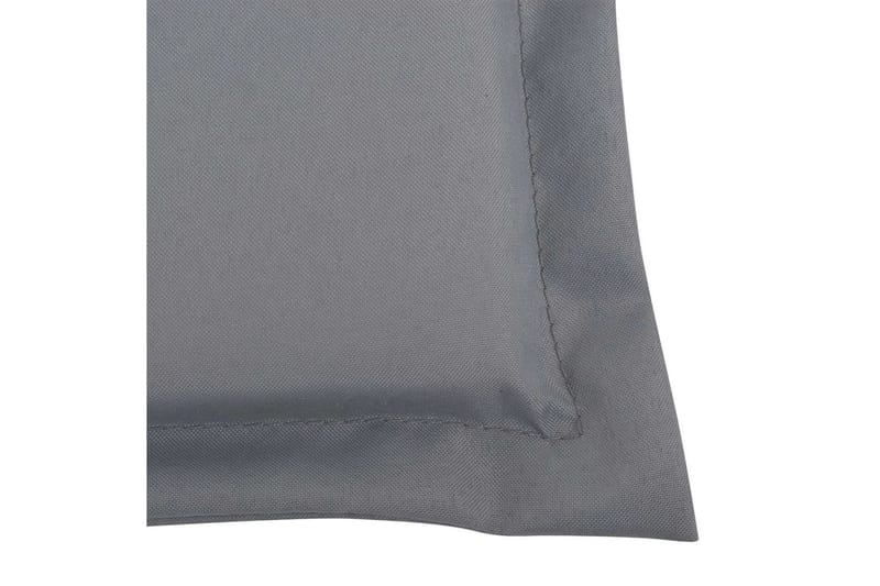 Stolsdynor för trädgården 4 st 120x50x3 cm grå - Grå - Utemöbler - Dynor - Ryggdynor & sittdynor utemöbler