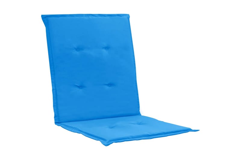 Stolsdynor för trädgården 4 st blå 100x50x3 cm - Blå - Tillbehör stolar - Sittkudde & stolsdyna