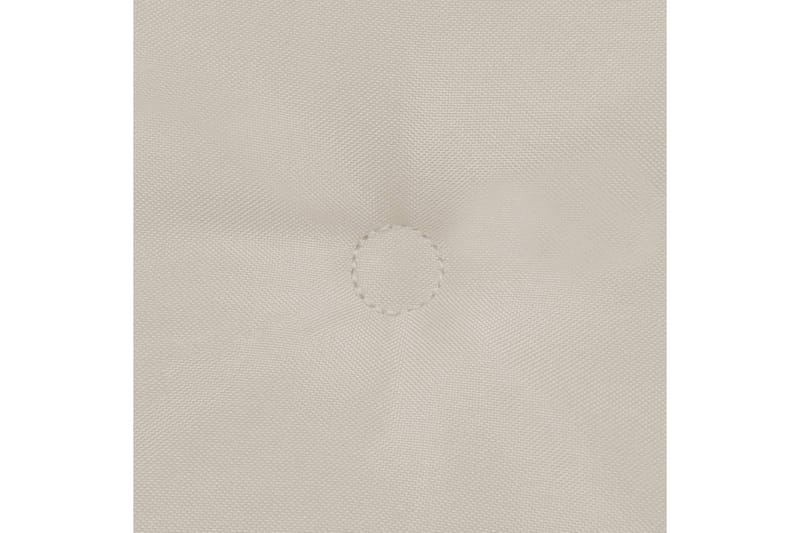 Stolsdynor för trädgården 4 st gräddvit 100x50x3 cm - Vit - Utemöbler - Dynor - Positionsdynor