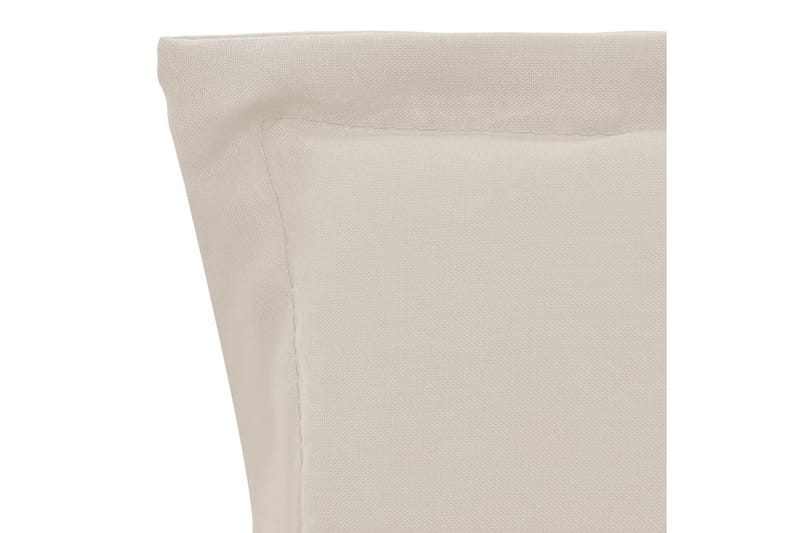 Stolsdynor för trädgården 4 st gräddvit 100x50x3 cm - Vit - Utemöbler - Dynor - Positionsdynor