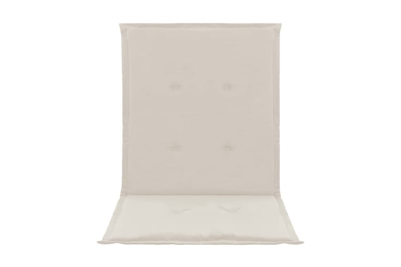 Stolsdynor för trädgården 4 st gräddvit 100x50x3 cm - Vit - Utemöbler - Dynor - Positionsdynor