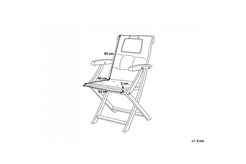 Wilhelmina Dyna till Trädgårdsstol 8-pack - Vit - Utemöbler - Dynor - Positionsdynor