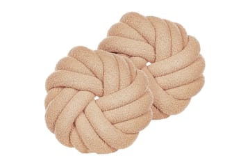 Prydnadskuddar Akola set om 2 Beige