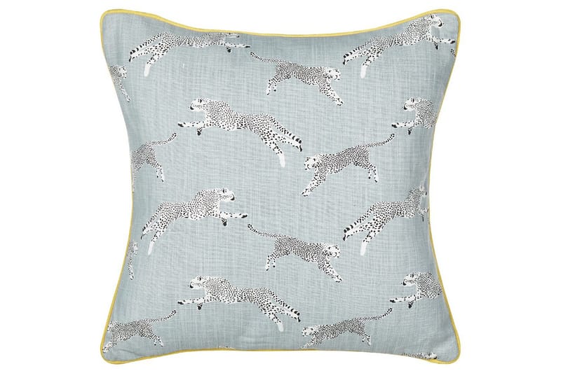 Prydnadskuddar Arales set om 2 Grå/vit/svart/gul, Fyrkantig - Grå/vit/svart/gul, Fyrkantig - Textilier & mattor - Kuddar & plädar - Utomhuskudde