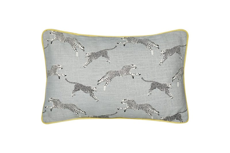 Prydnadskuddar Arales set om 2 Grå/vit/svart/gul, Rektangulär - Grå/vit/svart/gul, Rektangulär - Textilier & mattor - Kuddar & plädar - Utomhuskudde