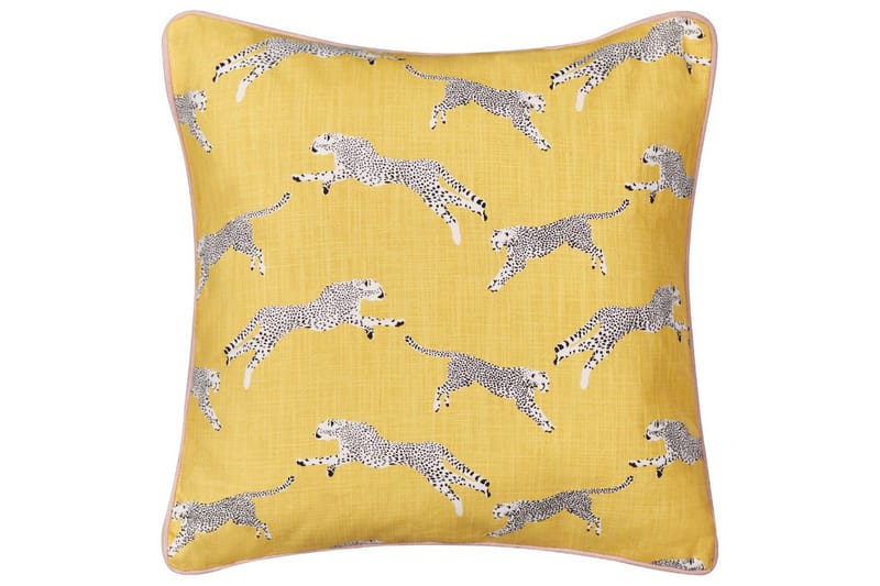 Prydnadskuddar Arales set om 2 Gul/vit/svart/rosa, Fyrkantig - Gul/vit/svart/rosa, Fyrkantig - Textilier & mattor - Kuddar & plädar - Utomhuskudde